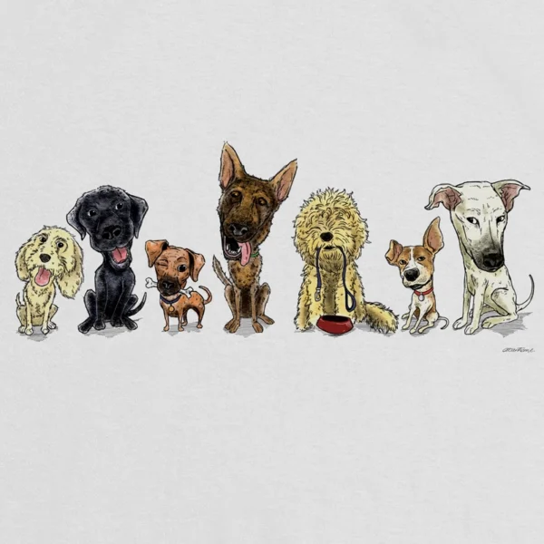 White Cherry Hoggs pack t-shirt