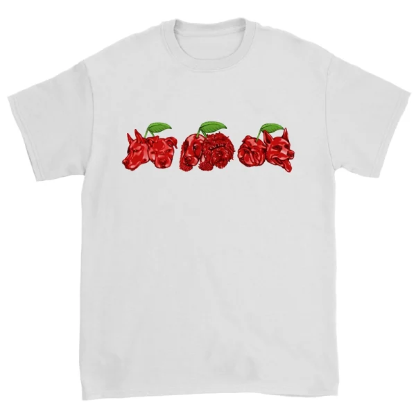 White Cherry Hoggs cherries t-shirt